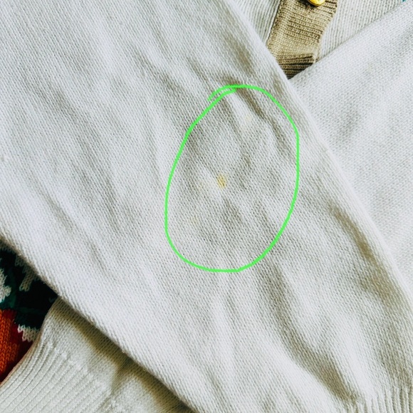 80s Vintage Capricci Knitwear Fruit Patterned Cream Sweater - Picture 2 of 16